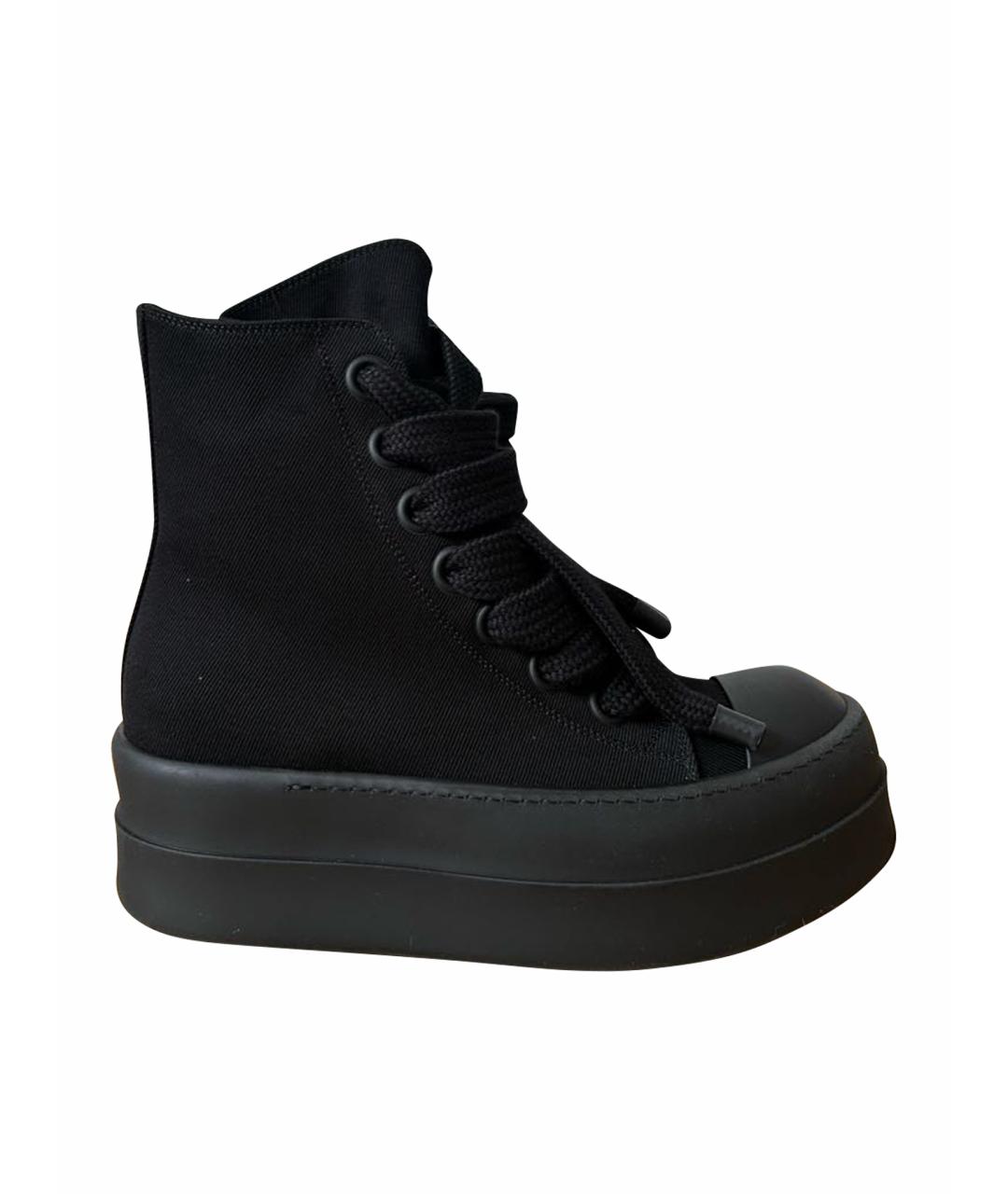 RICK OWENS DRKSHDW Черные высокие кроссовки / кеды, фото 1