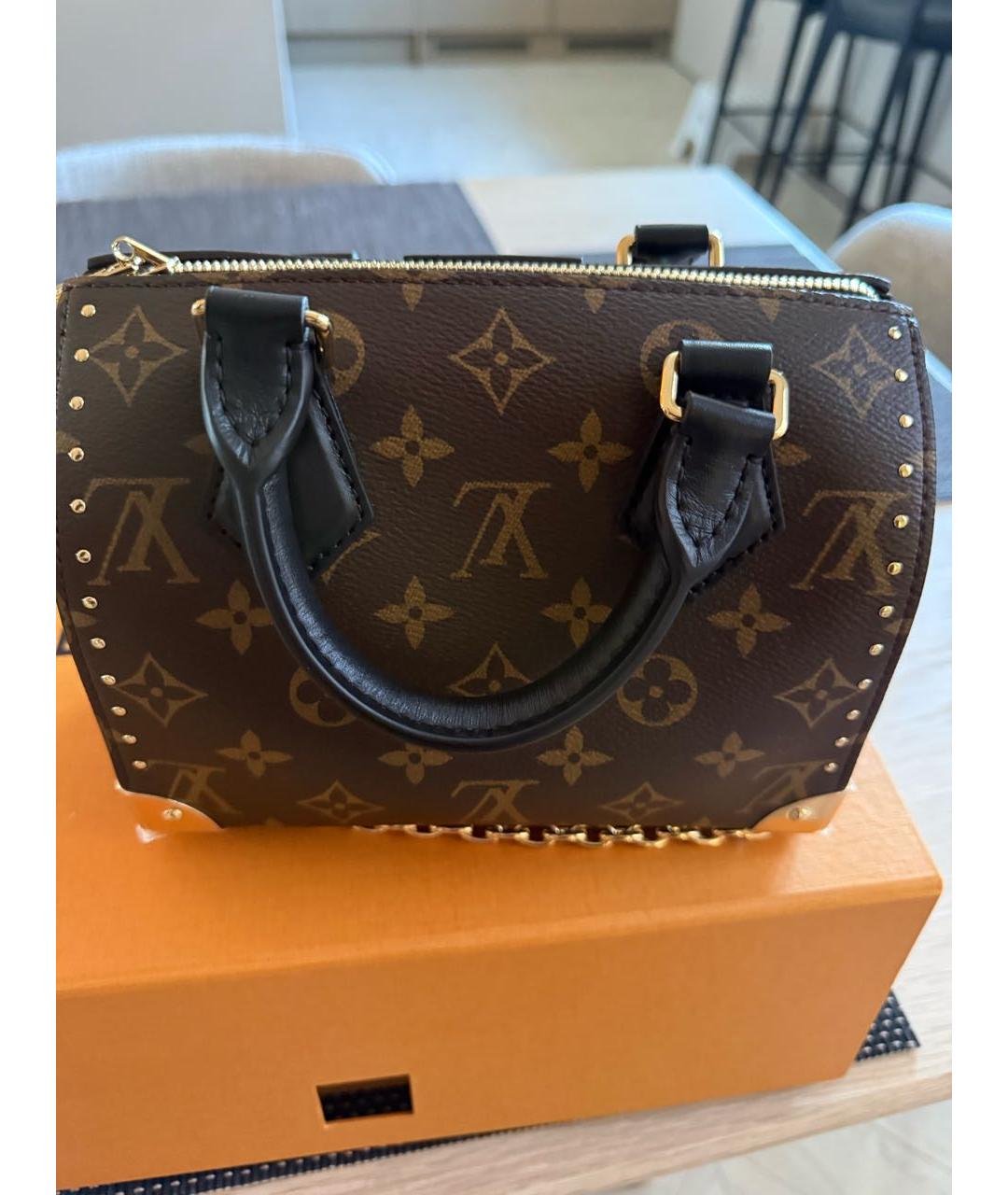 LOUIS VUITTON Коричневая сумка с короткими ручками, фото 2