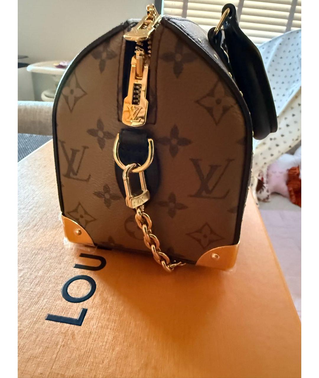 LOUIS VUITTON Коричневая сумка с короткими ручками, фото 3