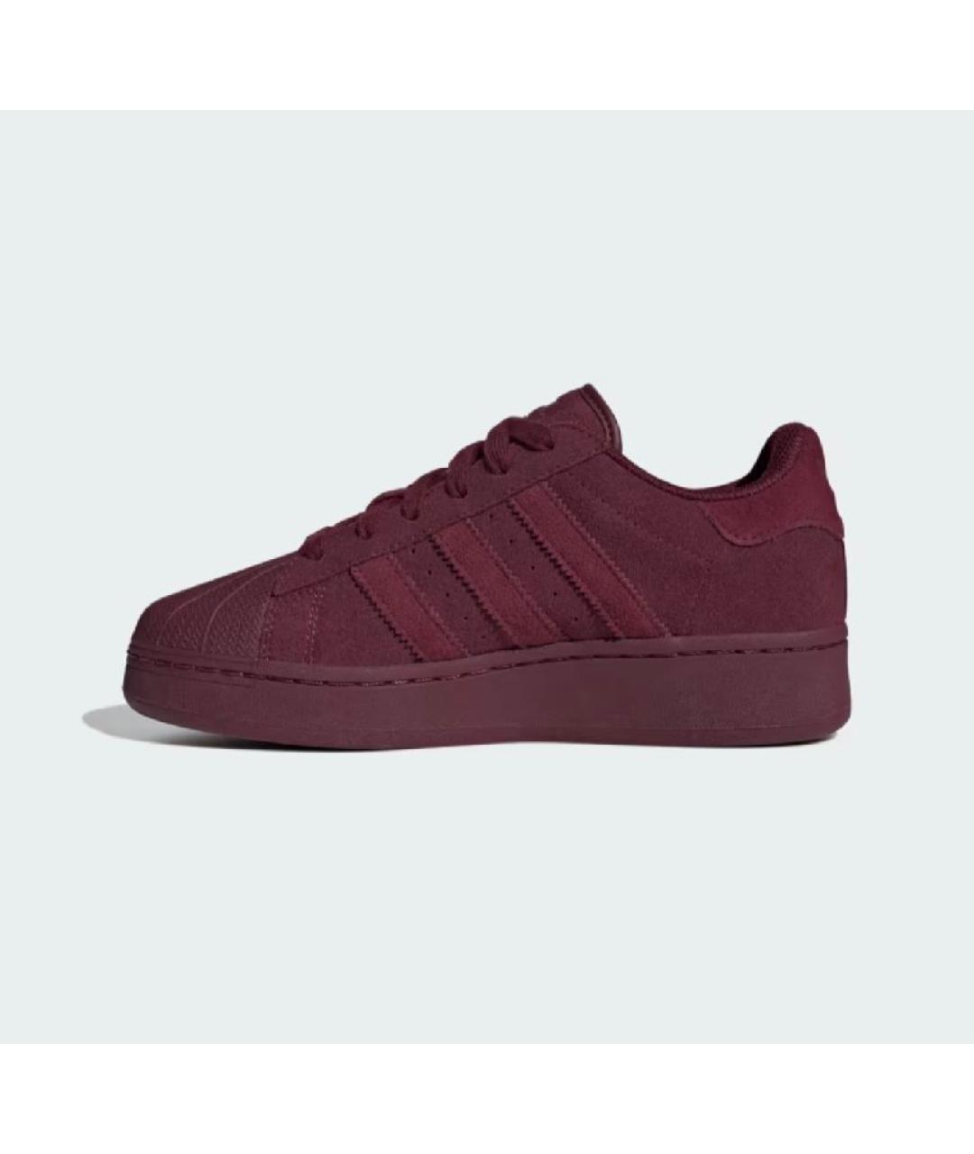ADIDAS Бордовые замшевые кроссовки, фото 10