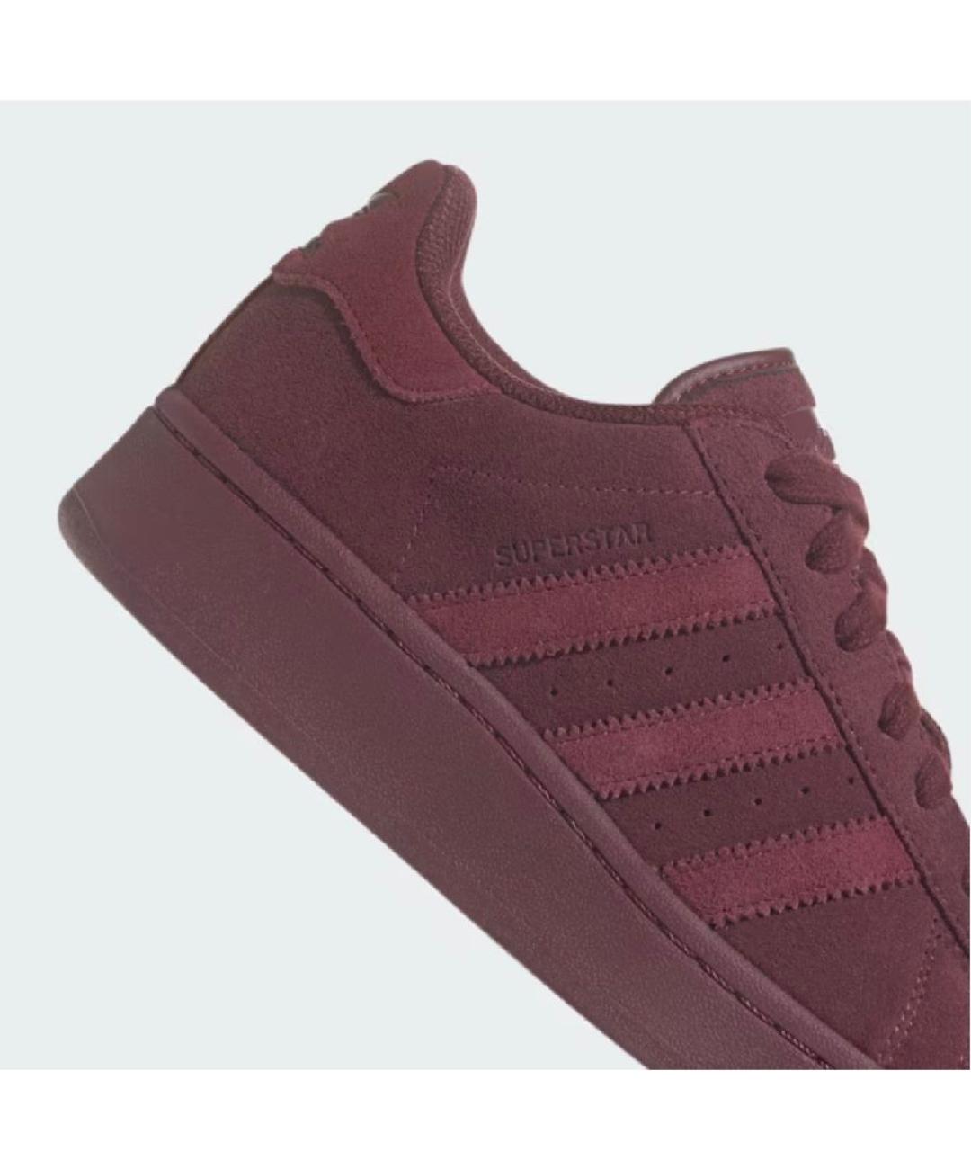 ADIDAS Бордовые замшевые кроссовки, фото 8