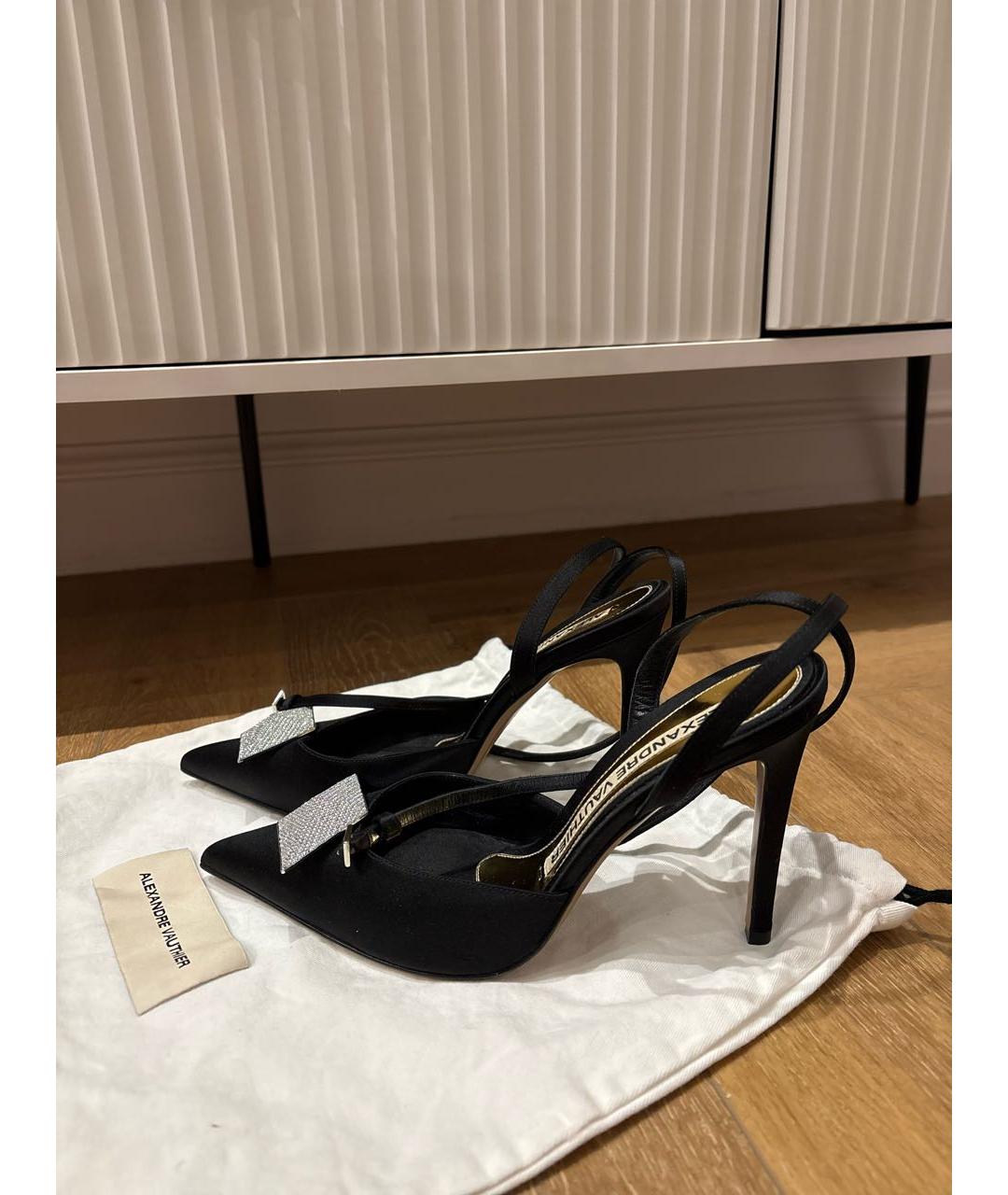 ALEXANDRE VAUTHIER Черные текстильные туфли, фото 7