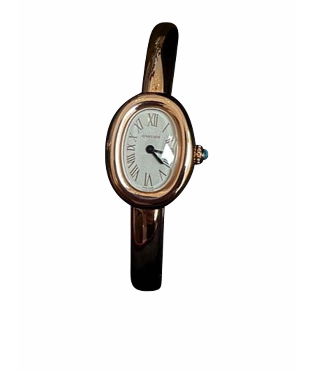 CARTIER Желтые часы из розового золота, фото 1