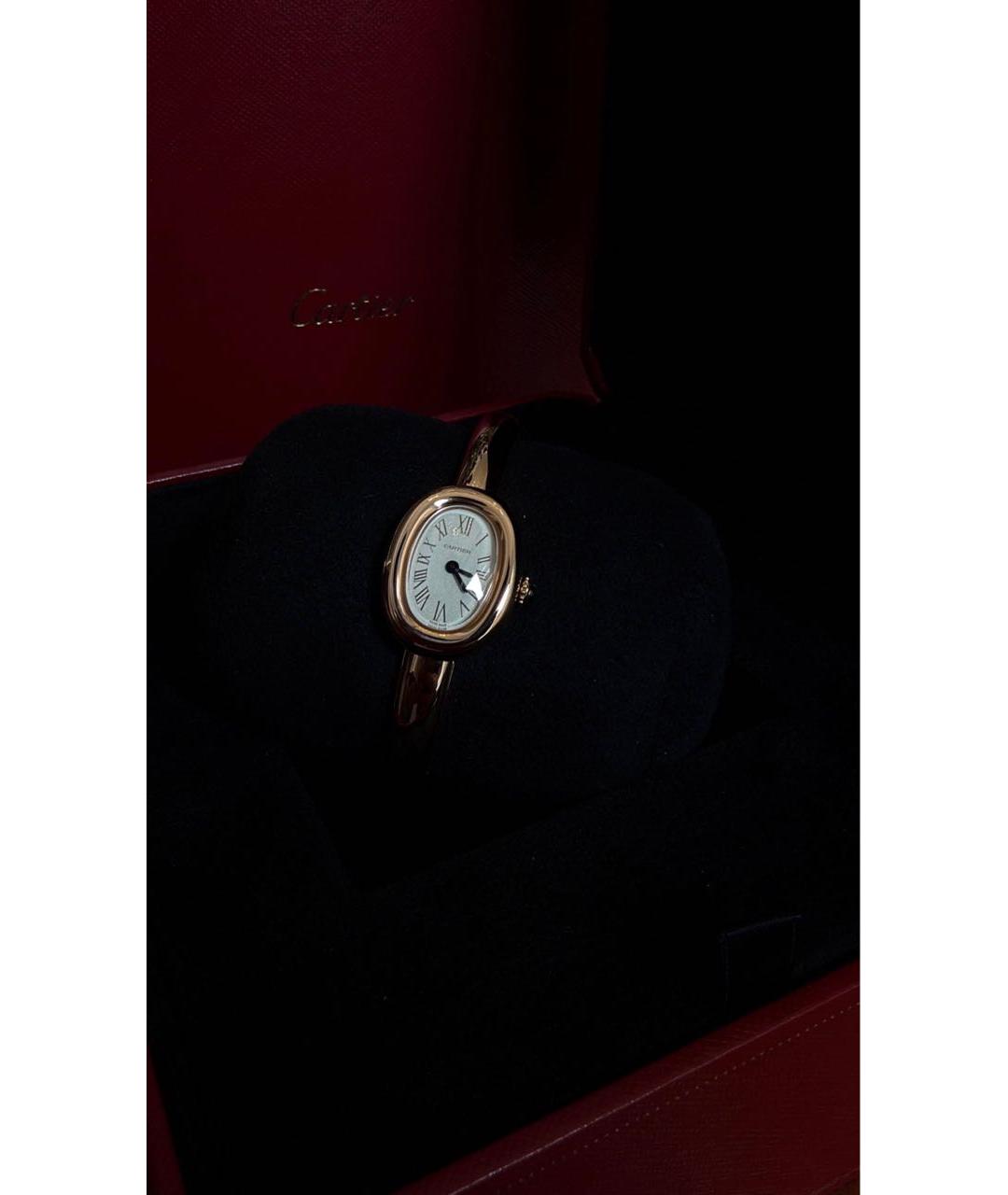 CARTIER Желтые часы из розового золота, фото 2