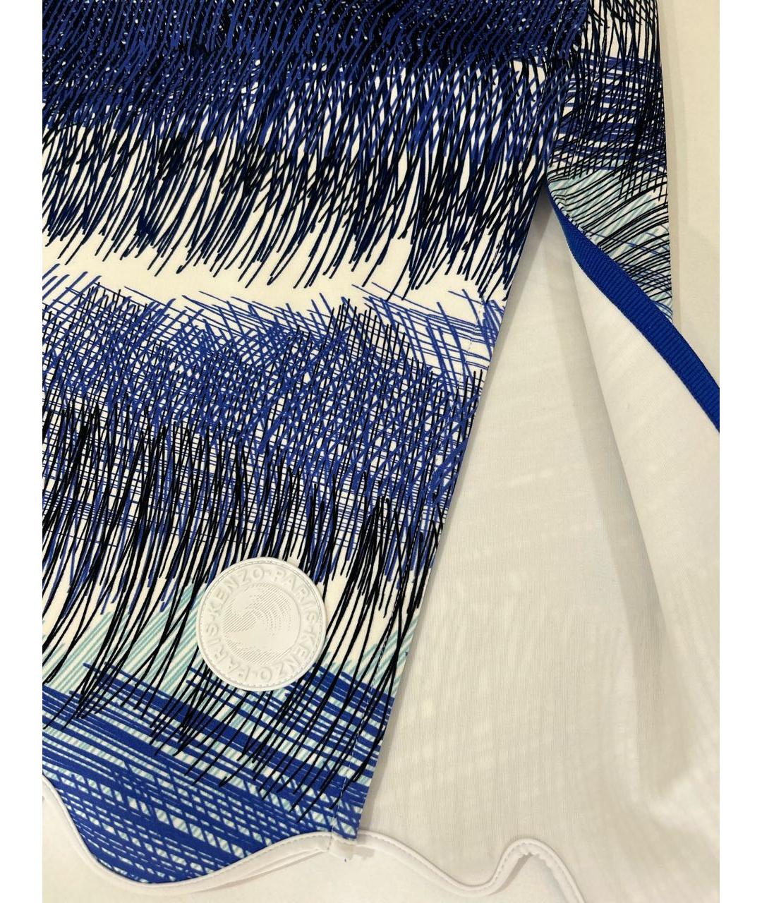 KENZO Синяя полиэстеровая жилетка, фото 4