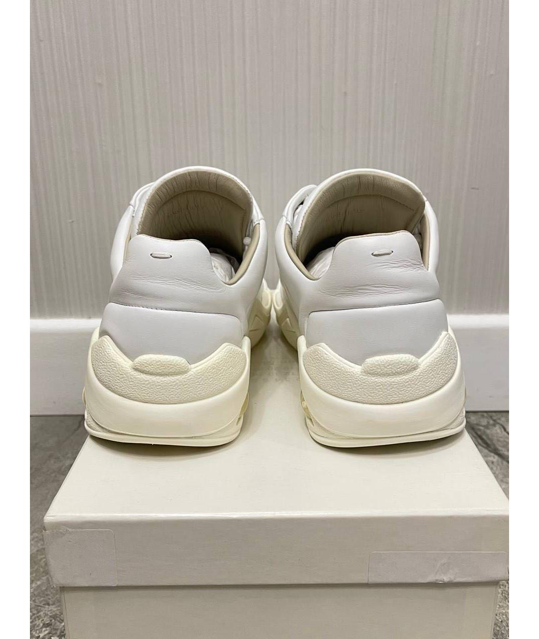 MAISON MARGIELA Белые кожаные кроссовки, фото 4