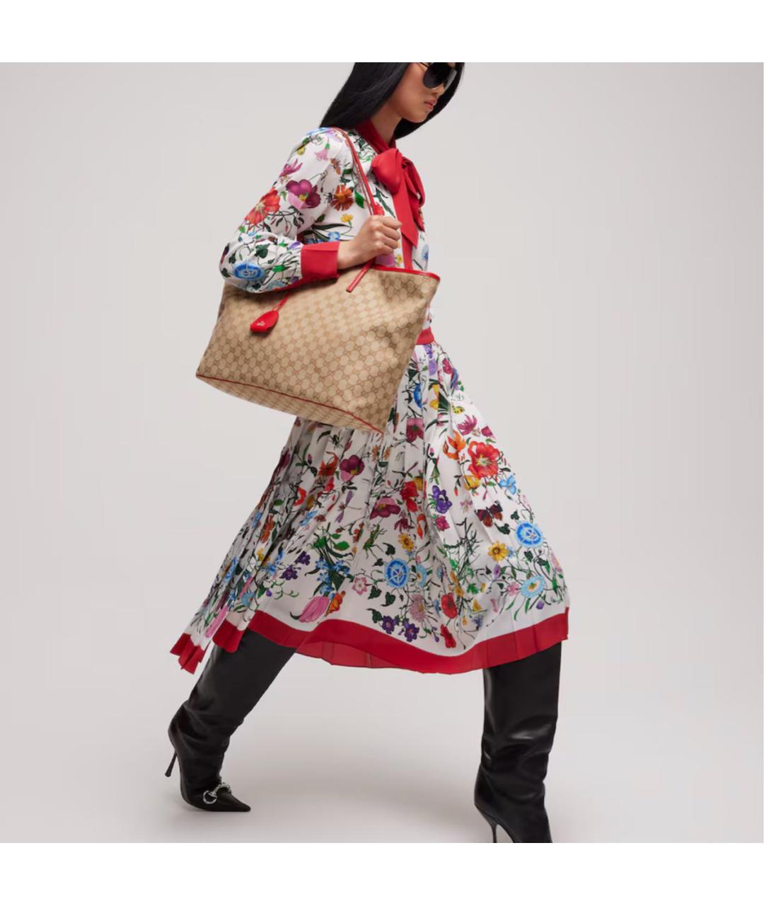 GUCCI Красная сумка тоут, фото 3