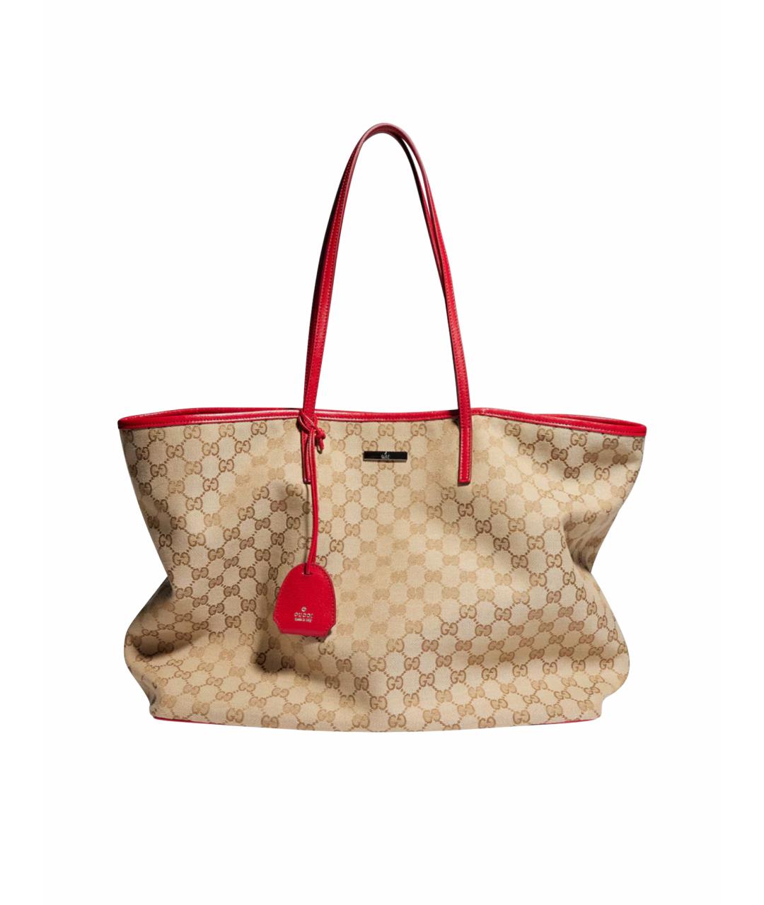 GUCCI Красная сумка тоут, фото 1