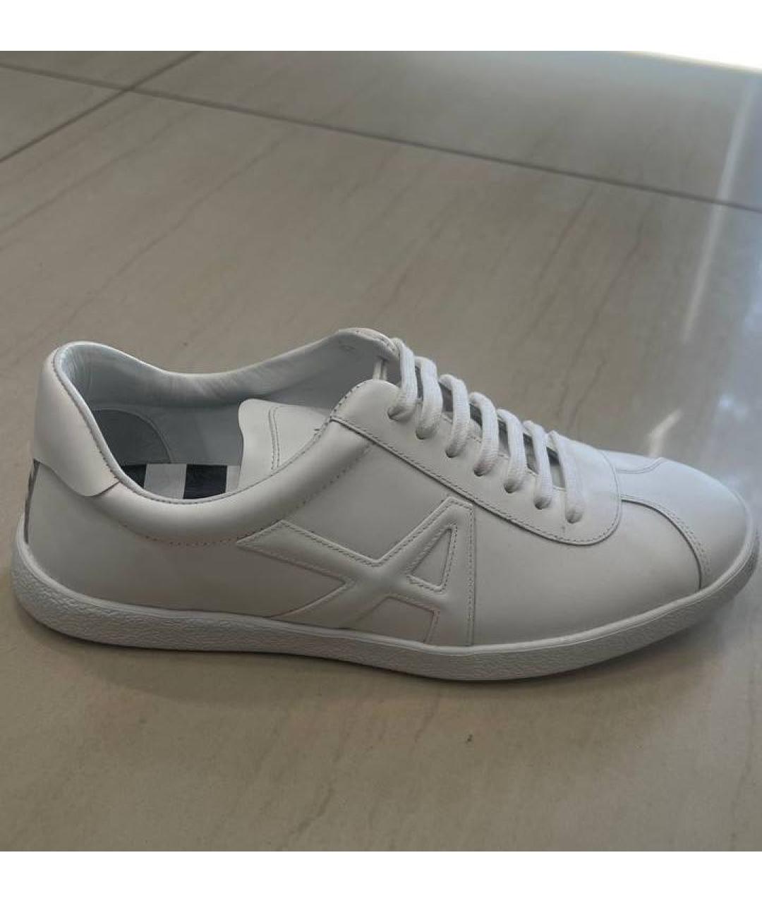 AQUAZZURA Белые кожаные кеды, фото 4