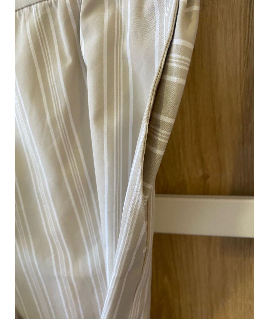 MAX MARA Бежевые брюки широкие, фото 3