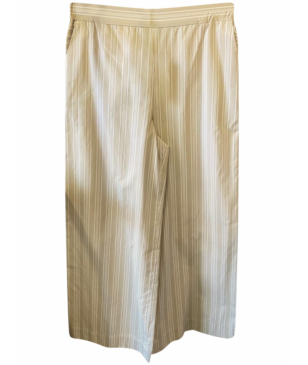 MAX MARA Бежевые брюки широкие, фото 1