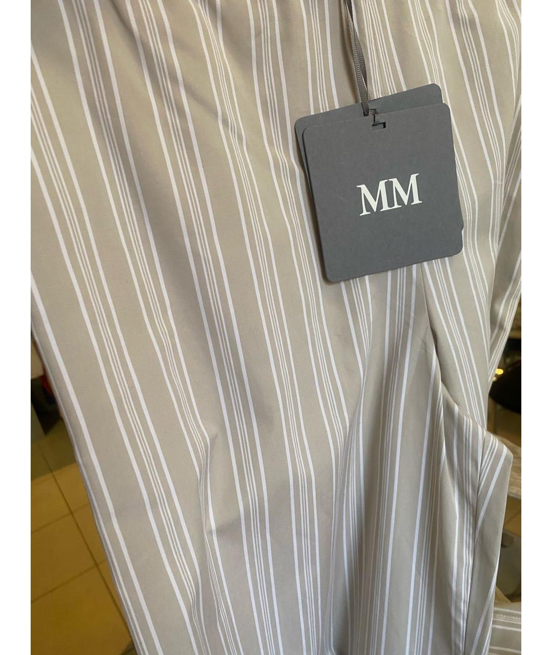 MAX MARA Бежевые брюки широкие, фото 5