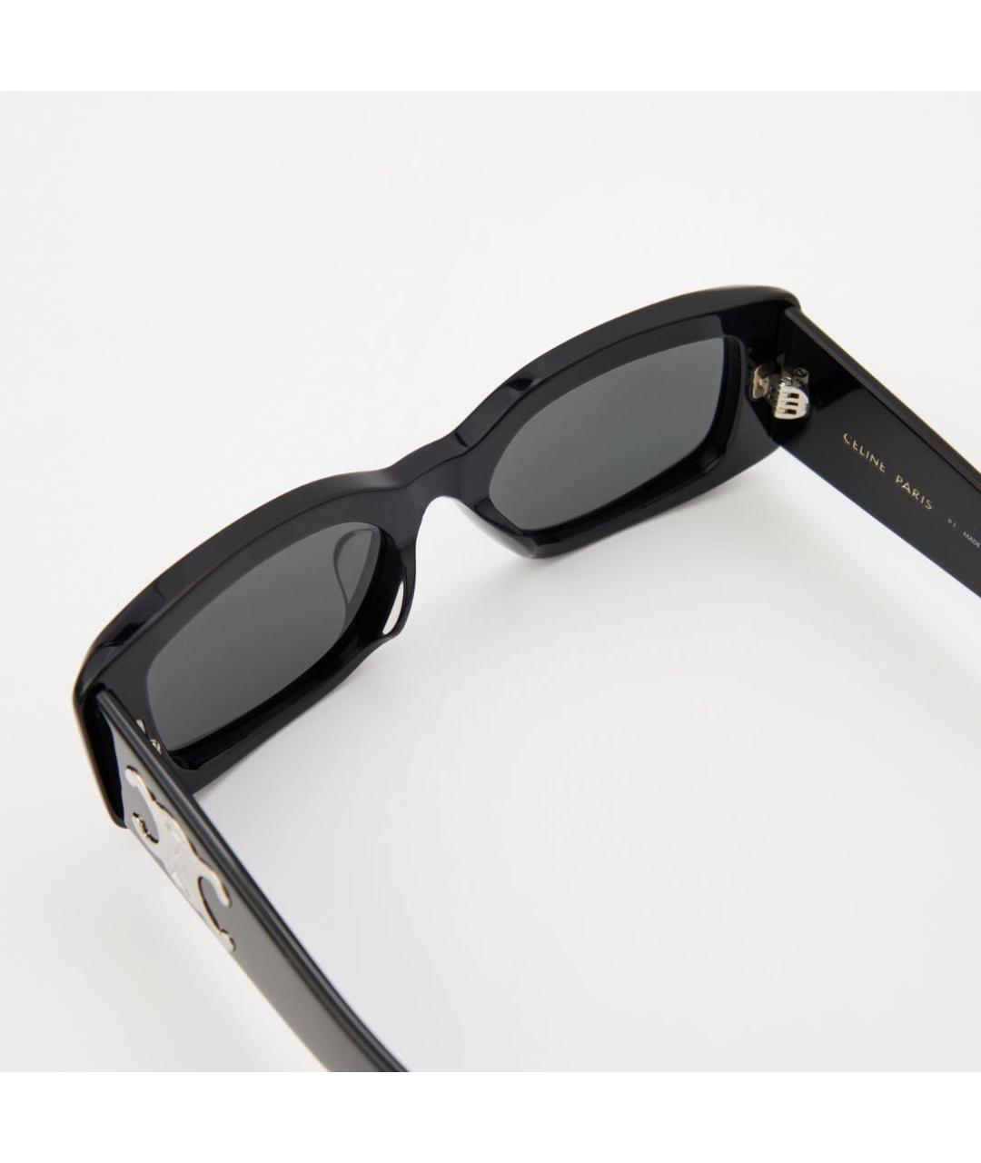 CELINE Черные пластиковые солнцезащитные очки, фото 3