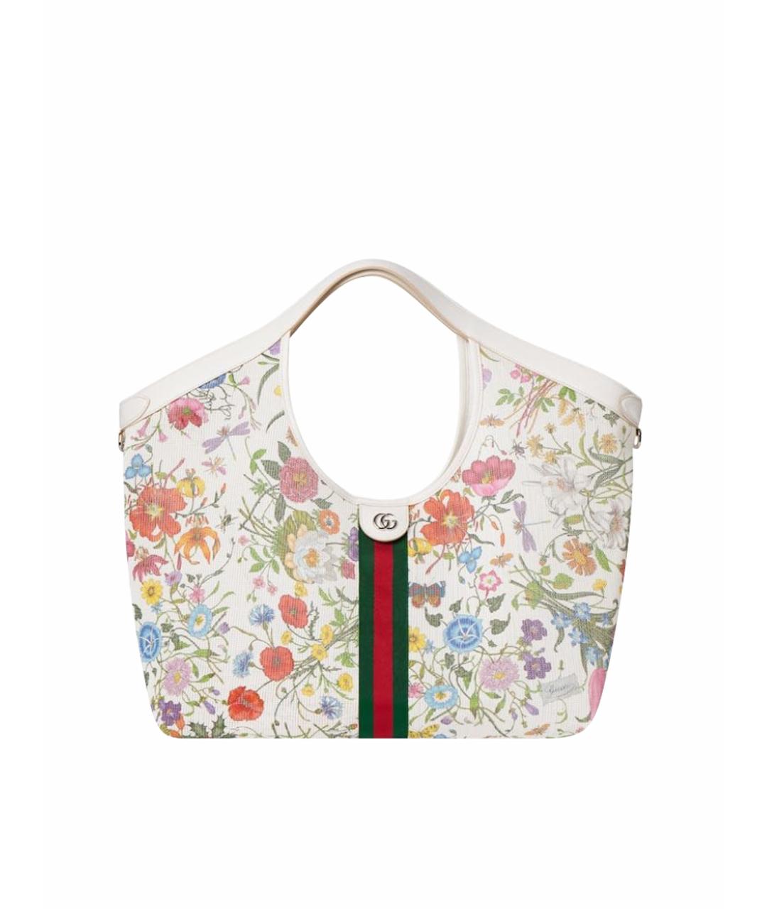 GUCCI Белая сумка тоут, фото 1