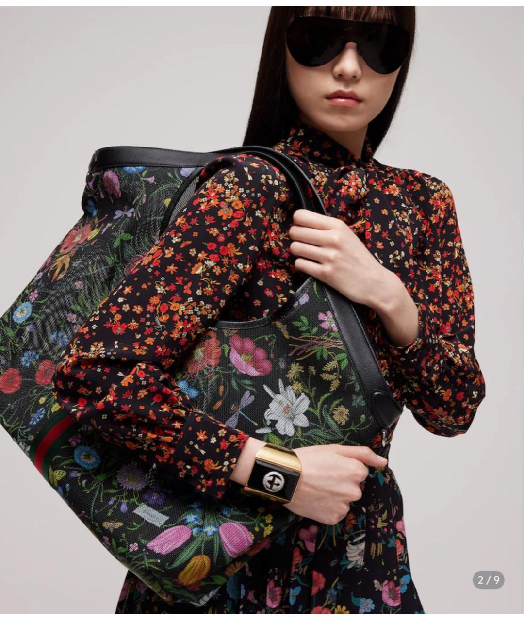 GUCCI Черная сумка тоут, фото 2