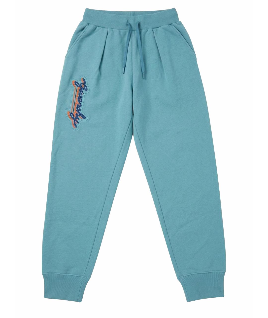 GIVENCHY Бирюзовые хлопковые спортивные брюки и шорты, фото 1