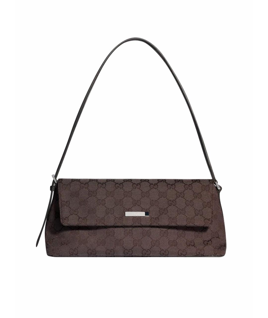GUCCI Коричневая сумка с короткими ручками, фото 1