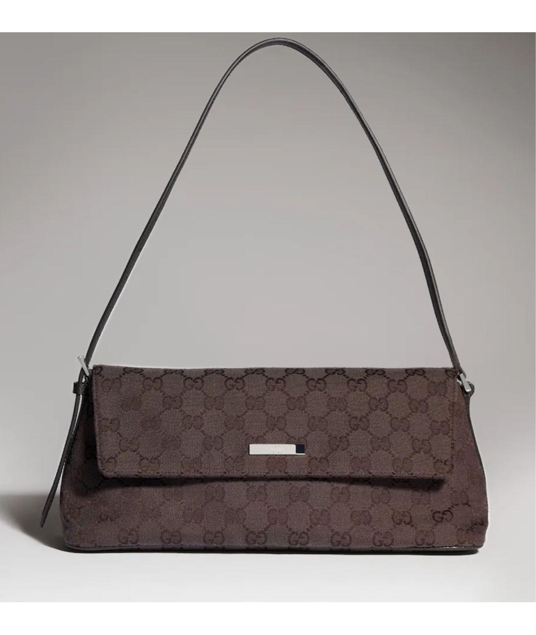 GUCCI Коричневая сумка с короткими ручками, фото 2