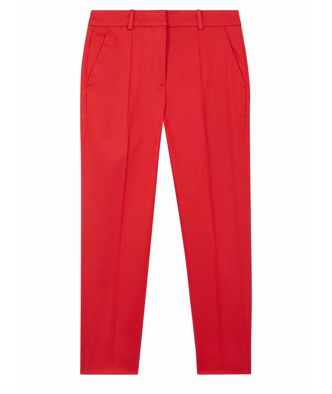 THE KOOPLES Красные хлопковые прямые брюки, фото 1