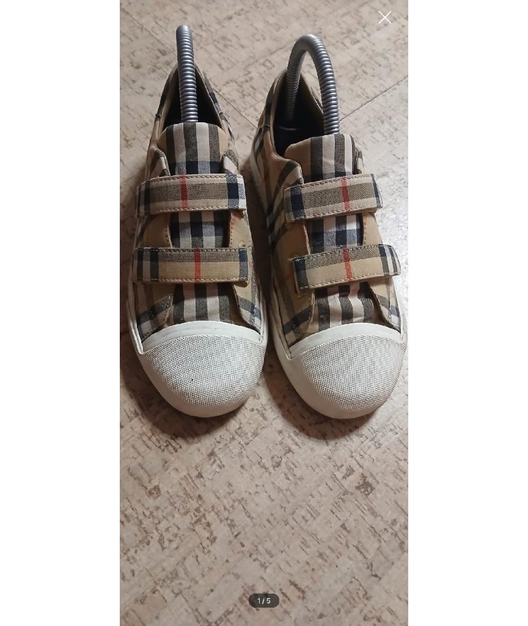 BURBERRY Бежевые ботинки, фото 2