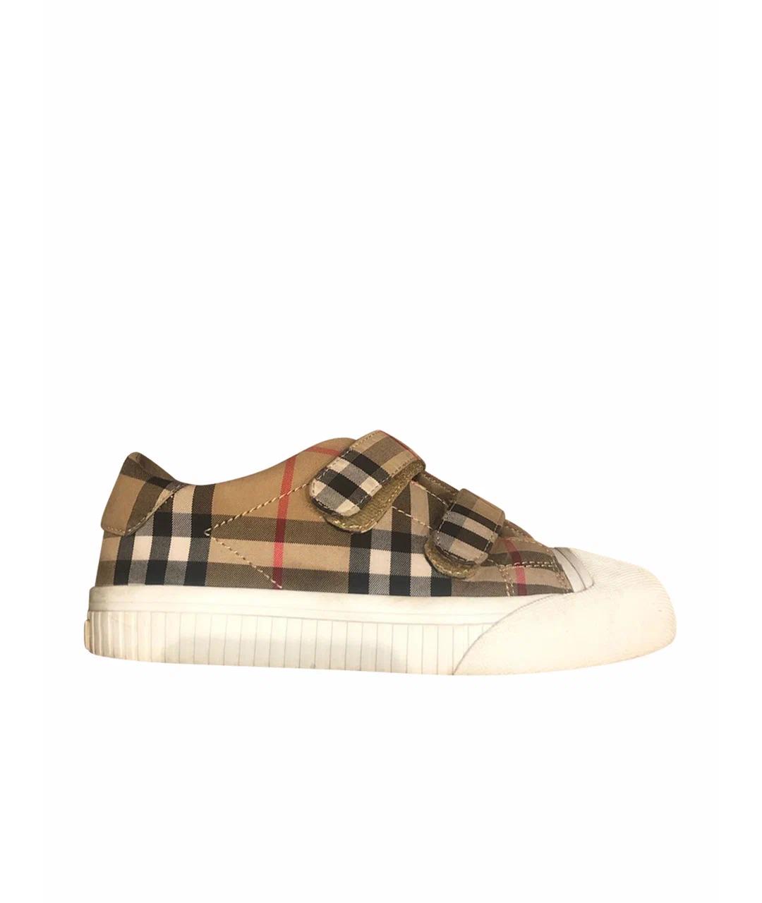 BURBERRY Бежевые ботинки, фото 1