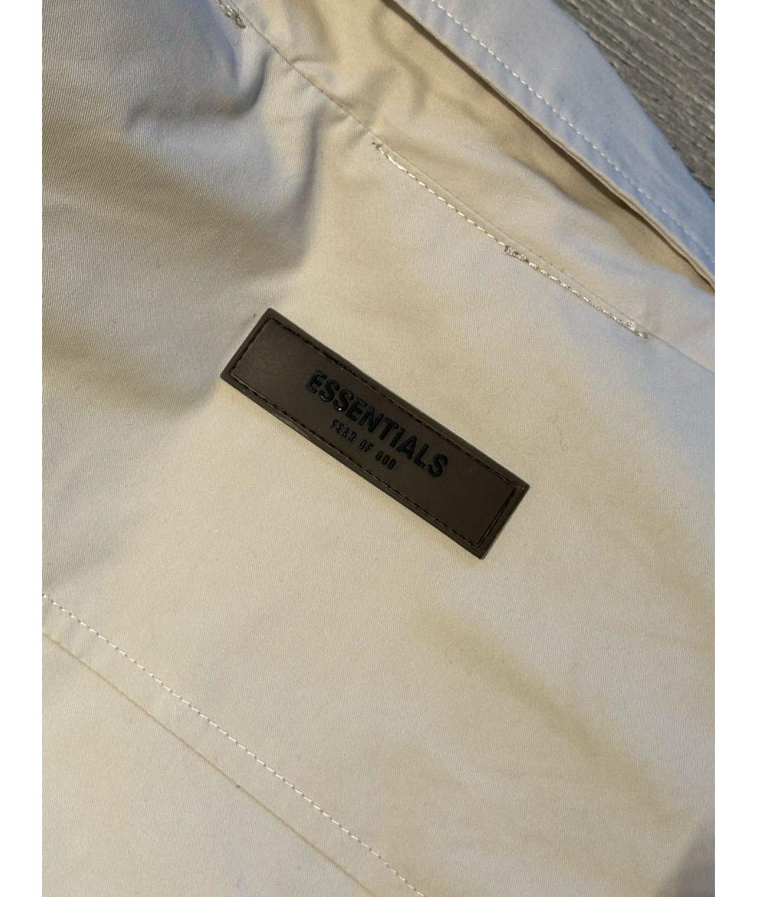 FEAR OF GOD ESSENTIALS Бежевая хлопковая куртка, фото 7