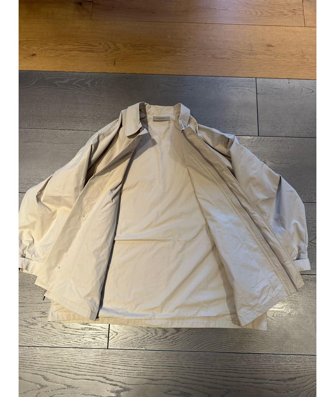FEAR OF GOD ESSENTIALS Бежевая хлопковая куртка, фото 2