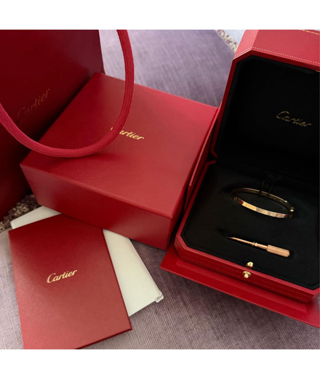 CARTIER Золотой браслет из розового золота, фото 3