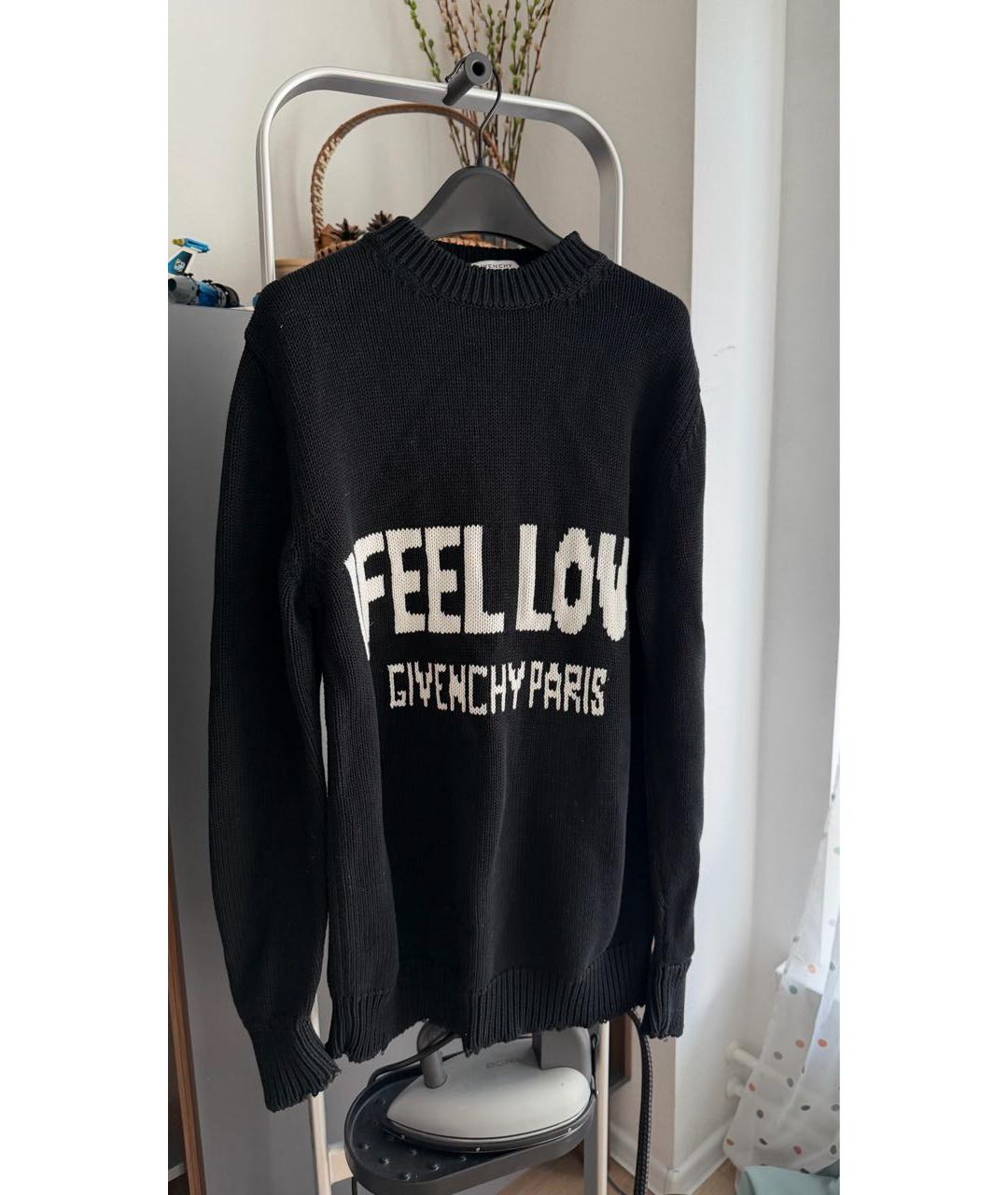 GIVENCHY Черный хлопковый джемпер / свитер, фото 3