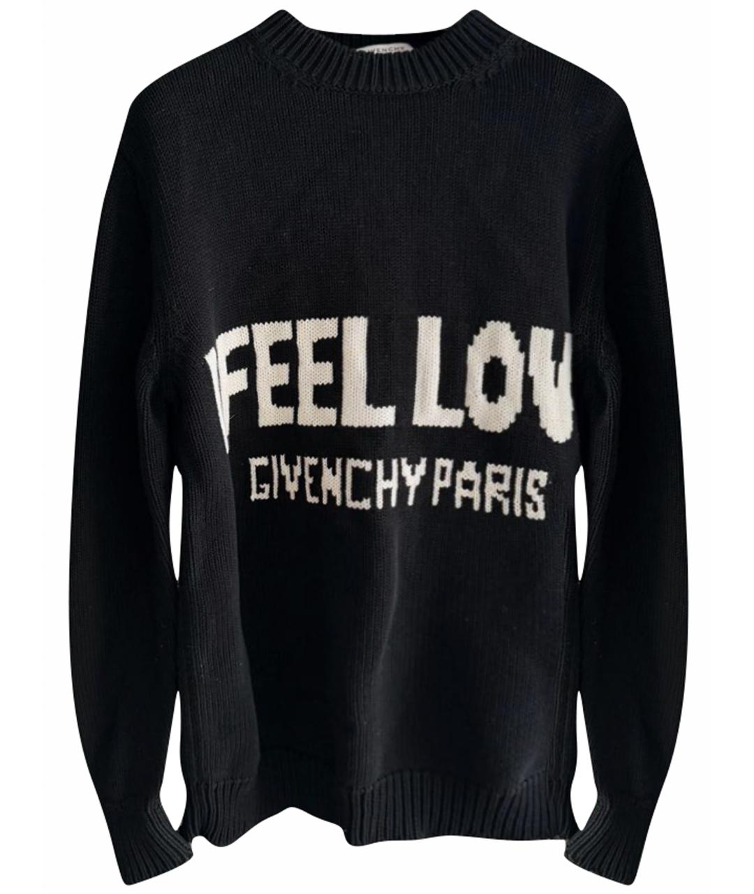 GIVENCHY Черный хлопковый джемпер / свитер, фото 1