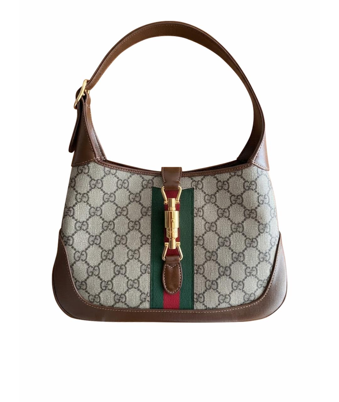 GUCCI Бежевая сумка с короткими ручками, фото 1