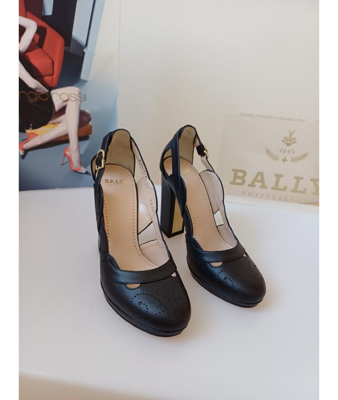 BALLY Черные кожаные туфли, фото 3