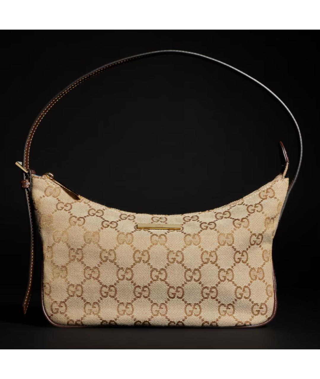 GUCCI Бежевая сумка с короткими ручками, фото 5