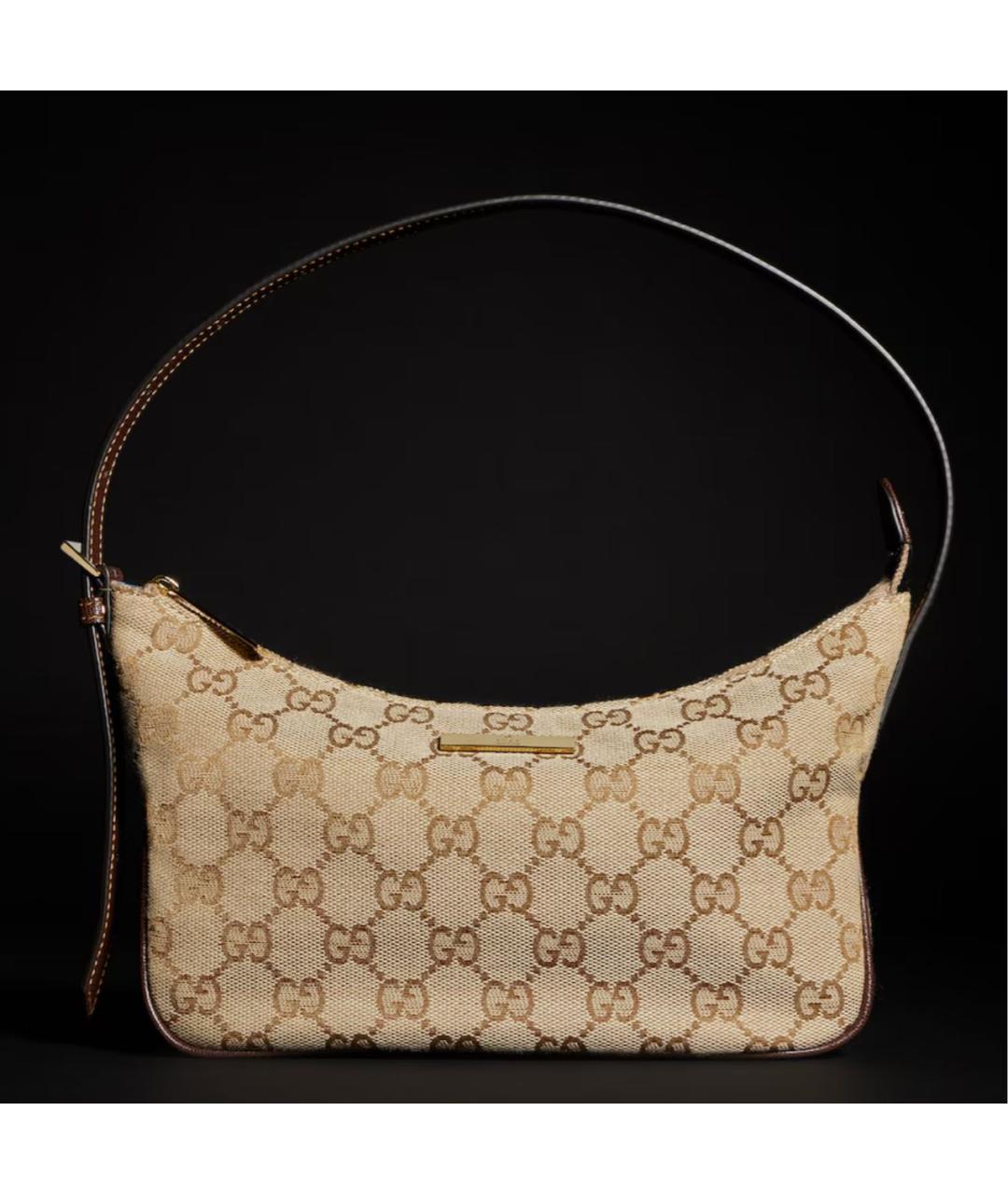 GUCCI Бежевая сумка с короткими ручками, фото 3