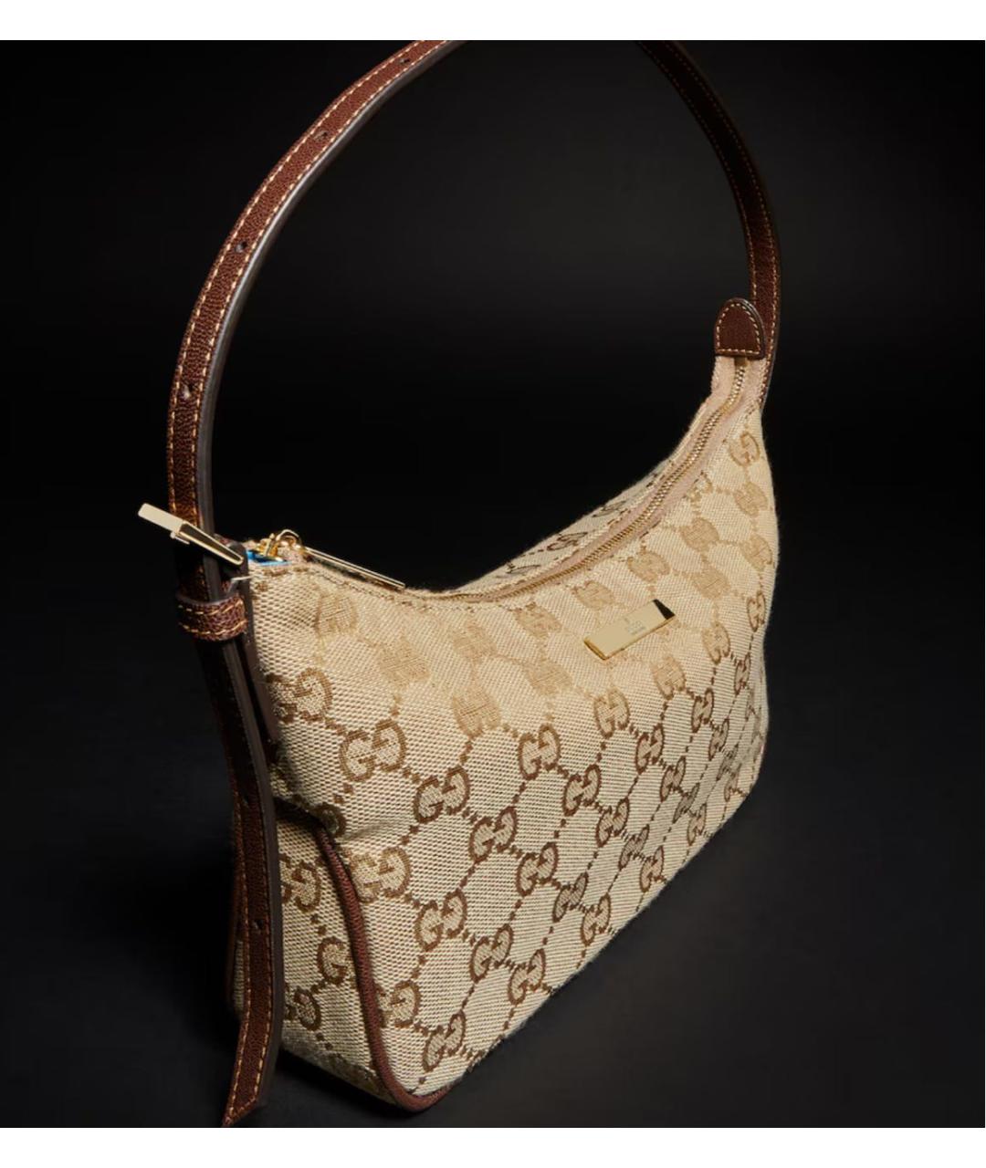 GUCCI Бежевая сумка с короткими ручками, фото 2