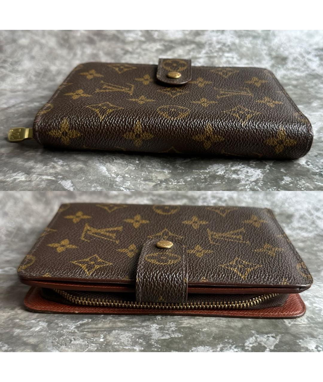 LOUIS VUITTON Коричневый кошелек, фото 7