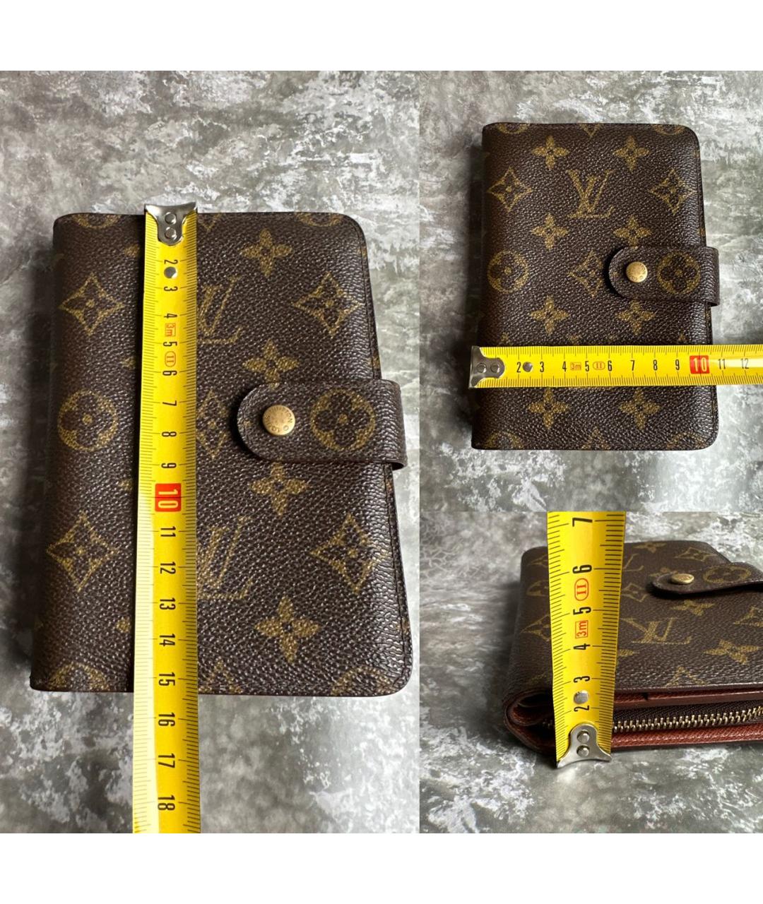 LOUIS VUITTON Коричневый кошелек, фото 8