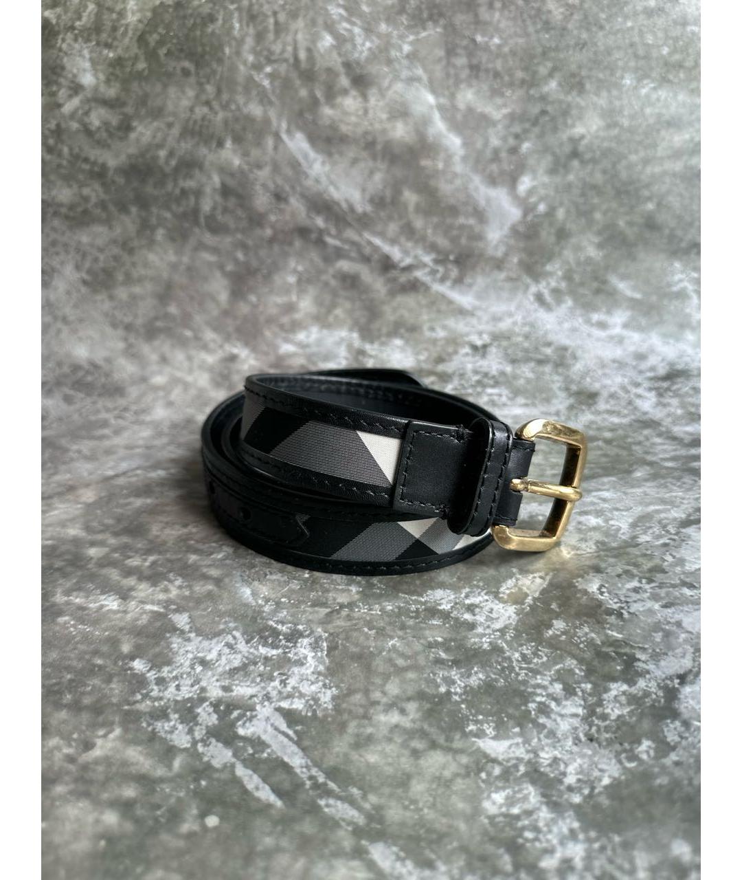 BURBERRY Черный ремень, фото 2