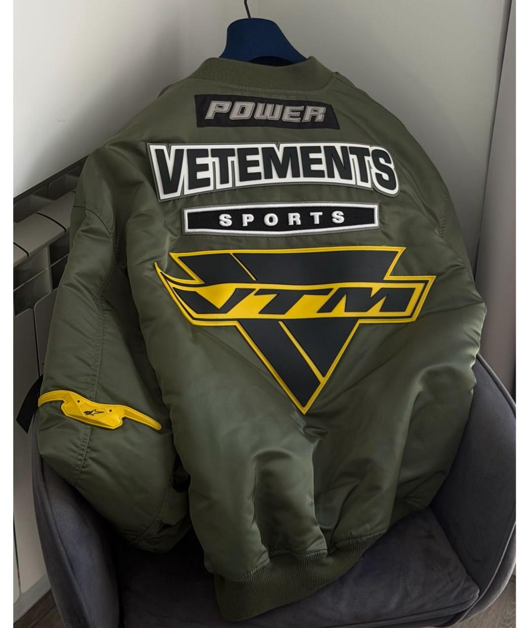 VETEMENTS Хаки куртка, фото 7