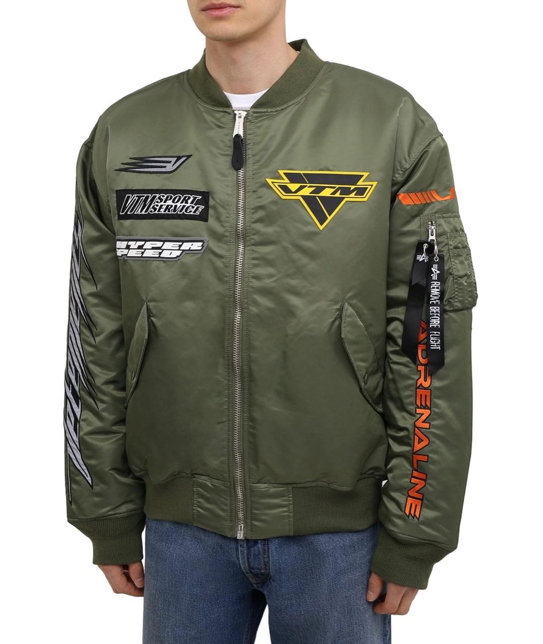 VETEMENTS Хаки куртка, фото 3