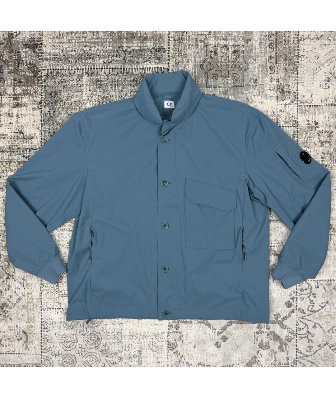 CP COMPANY Голубая полиэстеровая куртка, фото 9