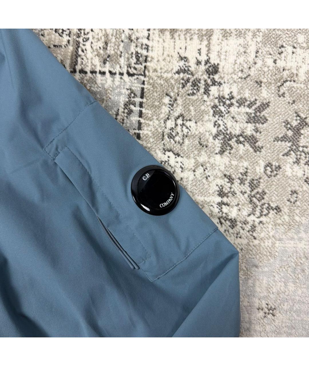 CP COMPANY Голубая полиэстеровая куртка, фото 4
