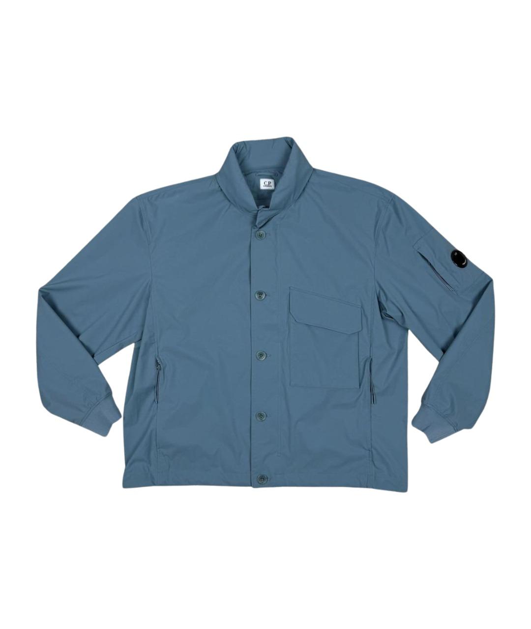 CP COMPANY Голубая полиэстеровая куртка, фото 1