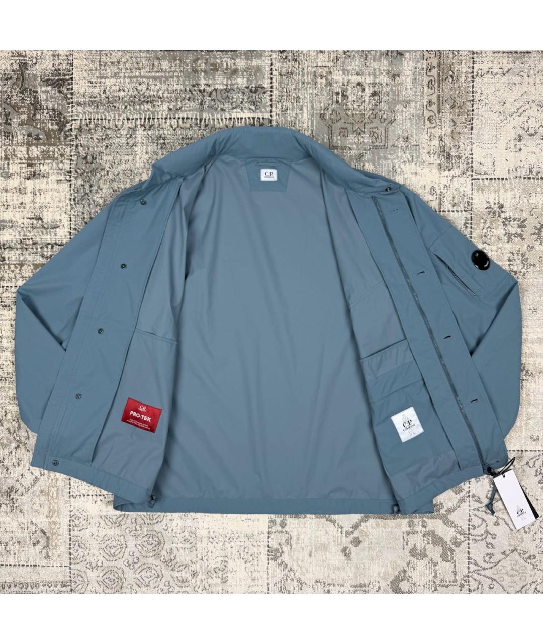 CP COMPANY Голубая полиэстеровая куртка, фото 5