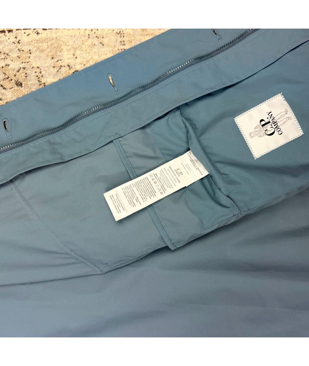 CP COMPANY Голубая полиэстеровая куртка, фото 6