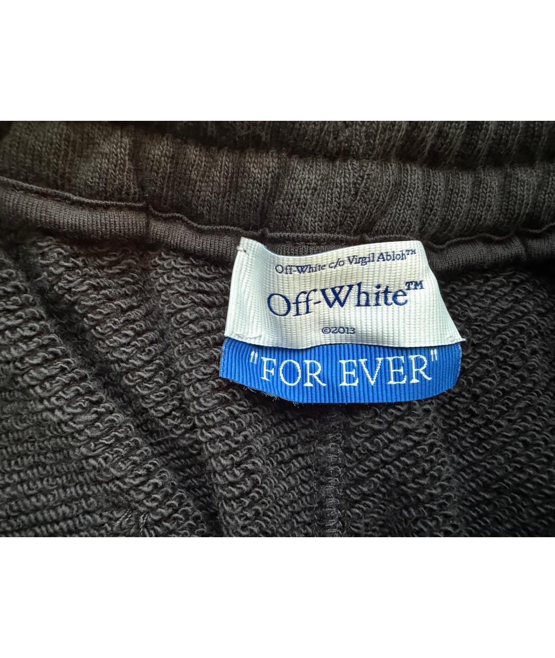 OFF-WHITE Черные хлопковые шорты, фото 4