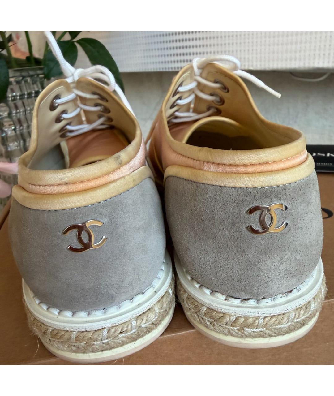 CHANEL Розовые кеды, фото 5