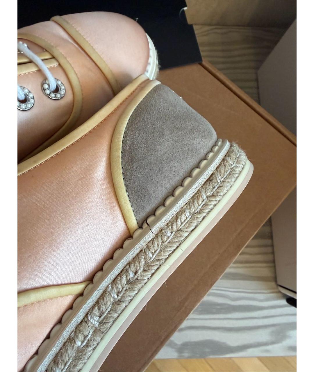 CHANEL Розовые кеды, фото 8