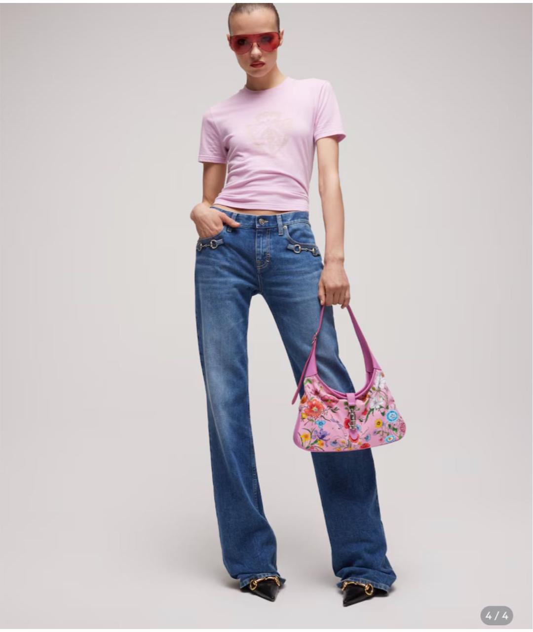 GUCCI Розовая сумка тоут, фото 4