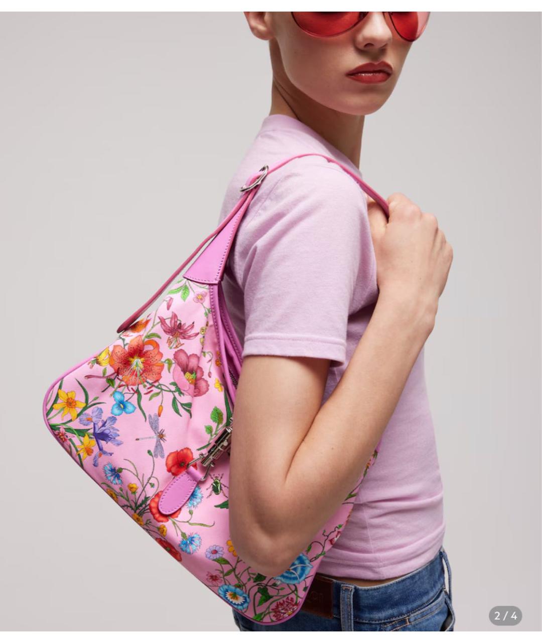 GUCCI Розовая сумка тоут, фото 2